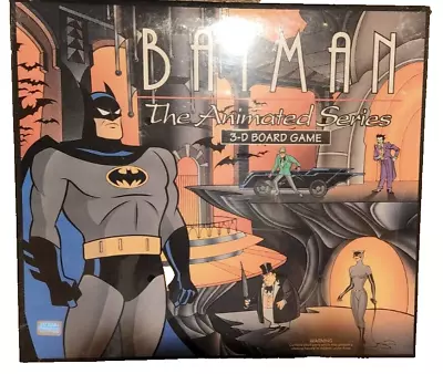 Vintage 1992 Batman The Animated Series 3D Board Game Parker Bros NOS SEALED • $46