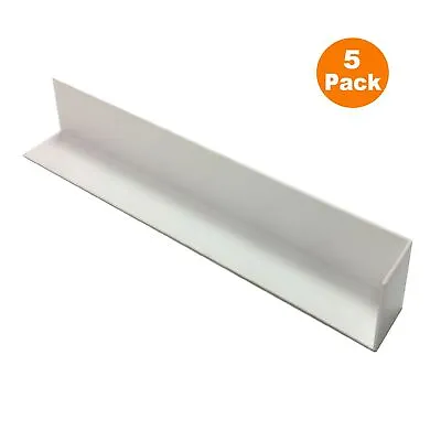 5 X UPVC Plastic Fascia Board Corner Joints White 300mm Square Edge Profile • £10.49