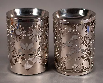 Slatkin & Co Fragrance Oil Warmer Metal Lot Of 2 • $14.75