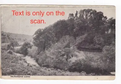 Vintage Postcard Okehampton Castle Devon. • £2.99