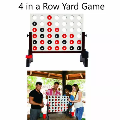 $79.99 • Buy Yard Games Giant 4 In A Row Game Big Fun For Adults Teen Connect Party Outdoor