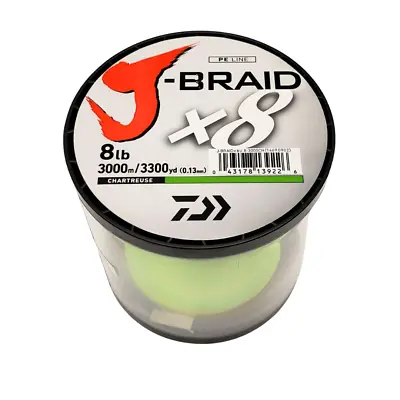 Daiwa J Braid X8 3000m Chartreuse @ Otto's TW • $399