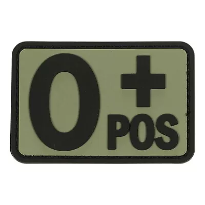 Voodoo Tactical 07-0995004000 OD Green O+ Blood Type 3x2  Rubber Patch • $8.31