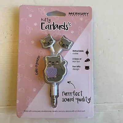 Kitty Earbuds By Merkury Innovations. Brand New! • $10