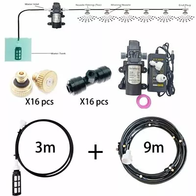 12v Misting Pump 160psi High Pressure Booster Diaphragm Water Pump Sprayer Kit • $83.99