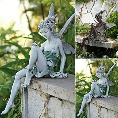 Flower Fairy Figurine Statue Garden Ornament Resin Handicraft Decoration Gift UK • £10