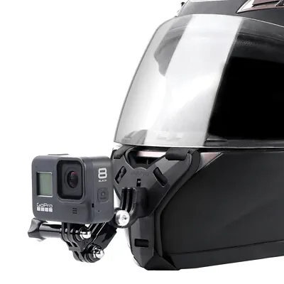 Full Helmet Chin Holder For GoPro Hero 3 4 5 6 7 8 9 Xiaomi Yi MTN5 • £19.96
