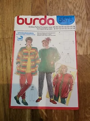 5575 Burda Vintage 80's Maternity Loungewear Tracksuit Sewing Pattern  • £3