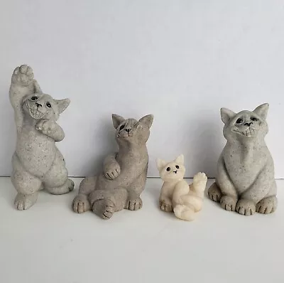 Lot Of 4 Quarry Critters Cats Caz Carla Clyde & Chico 2 Large 1 Medium 1 Small • $20