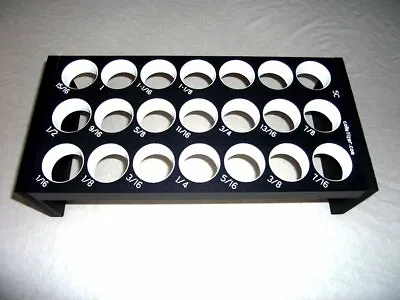 5C X 16ths-set Collet Rack Drawer Or Bench -w/Sizes Storage Holder Tray EQX4 • $23.95