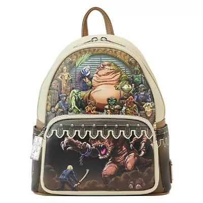 Loungefly Star Wars Return Of The Jedi Jabba's Palace 40th Mini Backpack Bag • $101.16