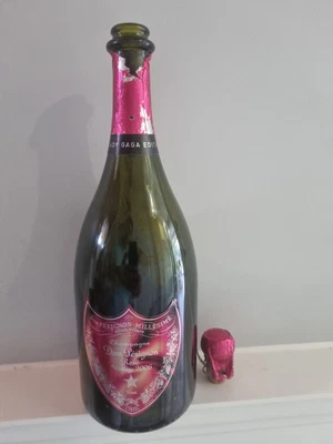 £55 • Buy Dom Perignon Rose 2006, Lady Gaga Edition Empty Bottle With Original Cork 