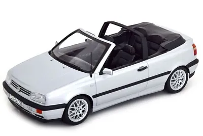 1/18 NOREV DIE-CAST VOLKSWAGEN GOLF III CABRIOLET 1995 W/ BBS Wheels SILVER • $141.84