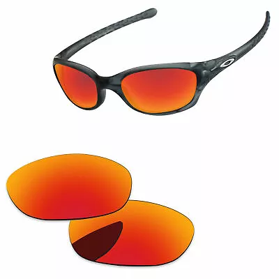 PapaViva Fire Red Mirror Polycarbonate Replacement Lenses For-Oakley Fives 2.0 • $13.50