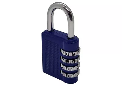 4 Digit Combination Padlock Durable Outdoor Lock Gym Travel Luggage Locker • £3.45