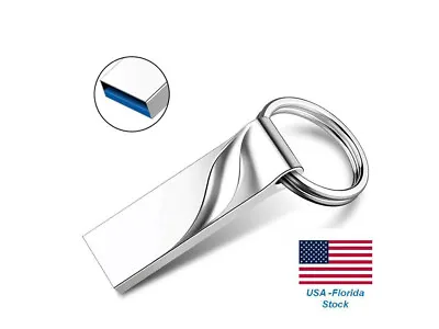 NEW USB Flash Drive 1TB Pen Drive USB 3.0 Key Ring Silver • $6.99