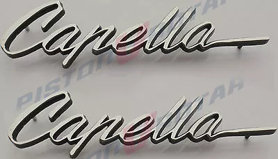 $119.95 • Buy CAPELLA ,2 Badges (pair) Chrome New For MAZDA Rotary Coupe 10A 13B 12A RX2 RX3