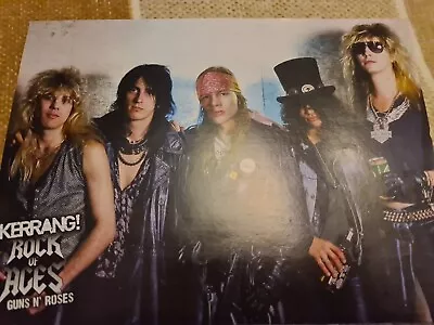 £6.49 • Buy Guns N Roses / Motley Crue Classis Years A4 Page Poster Kerrang  Magazine