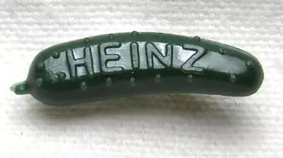 Vintage 1960's Green Plastic  HEINZ PICKLE Promotion Advertising Pin • $5.99
