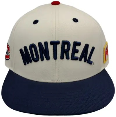 Montreal Canadiens Snapback Flat Bill Stitched 3-D Logo With Side Flag Patch • $34.99