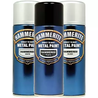 Assorted Hammerite Smooth / Satin Spray Paint Direct To Rust 400ml Aerosol • £11.99