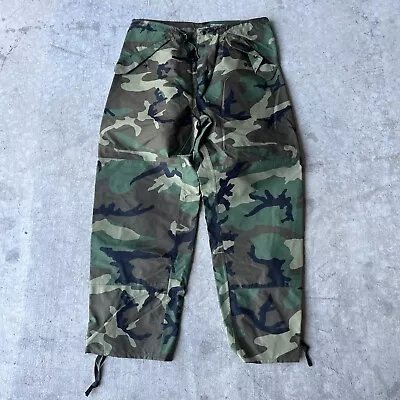 NWOT Military Trousers Extended Cold Weather Woodland Camo Medium Reg. Goretex • $49.45