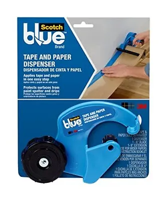 Dispensador De Papel Y Cinta De Pintor Azul Aplica Papel De Enmascarar Con P... • $33.89