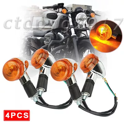 $22.95 • Buy 4PCS Motorcycle Turn Signal Lights Blinker For Yamaha V Star 650 950 1100 1300