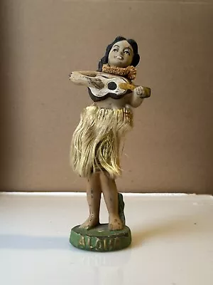 Aloha! Vintage Chalkware Nodder Bobble Hawaiian Hula Girl Original 1950's 1960's • $40