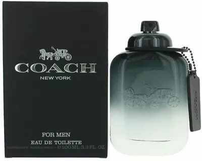 COACH NEW YORK By Coach Cologne For Men EDT 3.3 / 3.4 Oz New In Box • $35.57