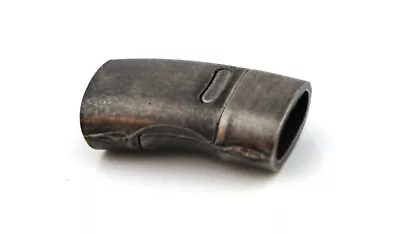 Gun Black Vintage Stainless Steel Magnetic Clasp 10mm X 6mm Internal DIY Leather • £4.50