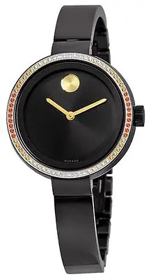$624.90 • Buy Movado Women's 'Bold' Diamond Black Stainless Steel Watch 3600283
