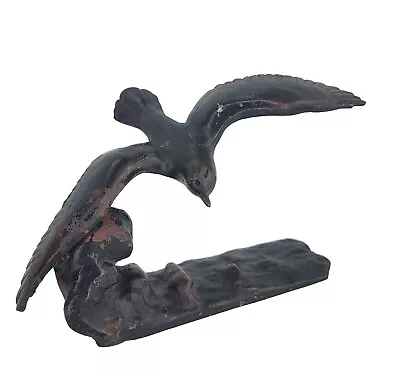 Vintage Metal Seagull Flying Over Water Art Sculpture • $49.99