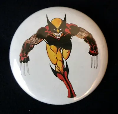 $5 • Buy Vintage 1984 Marvel Comics X-Men WOLVERINE Pin Button PINBACK Mile High Comics 
