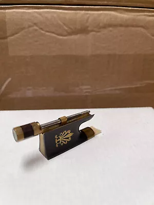 Model 2 - Used Fully Lined & 7K Gold Mounted 4/4 Ebony Frog For Violin Bow • $19.99