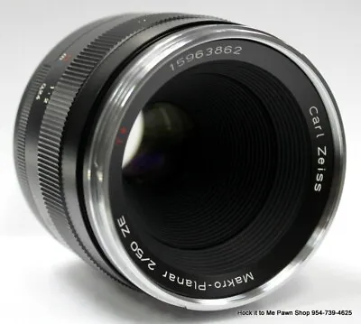 ZEISS Makro Planar T 50mm F2 ZE Lens For Canon Great Condition • $499.99