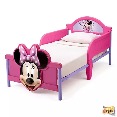 #1 Toddler Bed For Girls Minie Mouse Bed Frame Cama Para Niñas NEW • $135.99