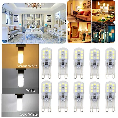 10X G9 5W LED Dimmable Capsule Light Bulb Replace Halogen Lamps AC220-240V White • $20.85