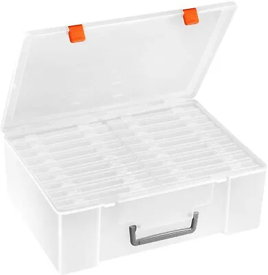 Photo Storage Box Extra Large Photo Case With 18 Inner Photo Keeper 4  X 6 ... • $36.52