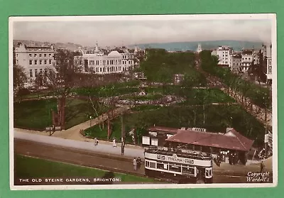 £7 • Buy Old Steine Gardens Tram Brighton RP Pc Used 1936 Wardell Ref L63