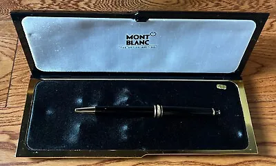 Montblanc Meisterstuck Ballpoint Pen Black Gold Trim Germany Free Shipping • $194.95