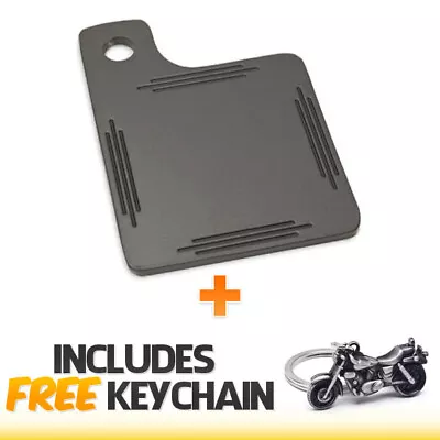 Black Motorcycle Inspection Sticker Renewal License Plate+Cruiser Keychain • $11.99
