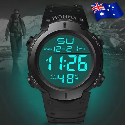 Men's Digital Sports Watches Shock Analog Quartz Digital Wrist Watch Gift AU • $15.28