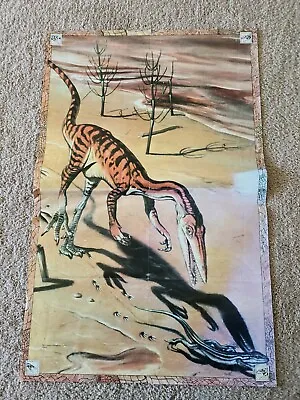 1987 DINOSAUR OF THE TRIASSIC PERIOD POSTER 22  X 34  HOME SCHOOL EDUCATION • $19.95