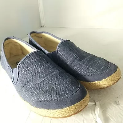 UGG Shoes Womens 10  Casual Slip On Loafers Espadrille 1002886 Blue Closed Toe • $28