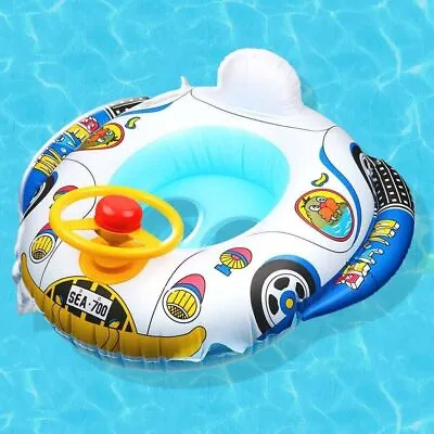 Inflatable Car Baby Ring Toddler Swimming Pool Float Seat Boat Kids Toy Water UK • £4.95