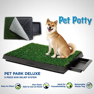 £33.99 • Buy Large Dog Toilet Mat Indoor Potty Puppy Trainer Grass Litter Tray Pad Restroom