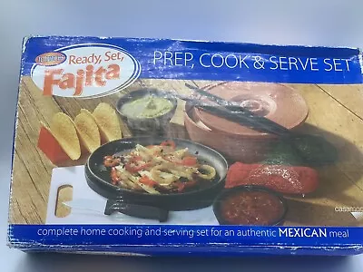 $21.95 • Buy Casa Moda Cast Iron Fajita Mexican 10 Pc Prep Serve