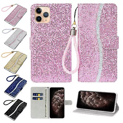 Girl Bling Leather Flip Wallet Case For IPhone 15 Pro Max/14/13/12/11/XS Max/7 8 • $16.99