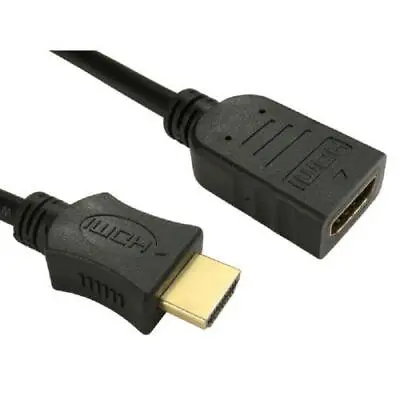 15cm HDMI Male To Female Cable Extension 4K • £2.49